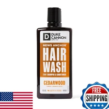 Duke Cannon News Anchor 2-in-1 Hair Wash - Cedarwood Scent - 14oz Shampoo+Cond