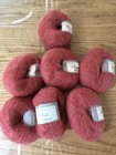 7x Classic Elite Yarns Mini Mohair Light Red Color, Very Soft