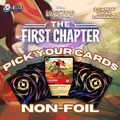 Disney Lorcana The First Chapter Non-Foil YOU PICK! Bundle & Save $2 Minimum