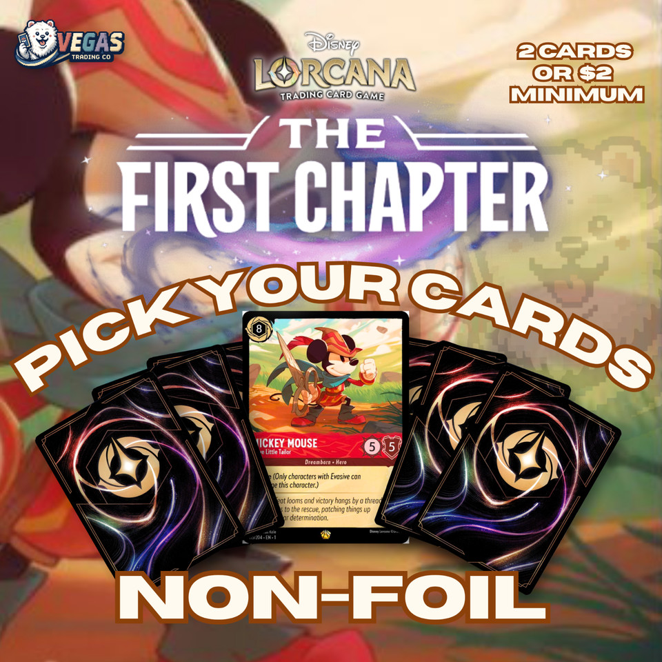 Disney Lorcana The First Chapter Non-Foil YOU PICK! Bundle & Save $2 Minimum