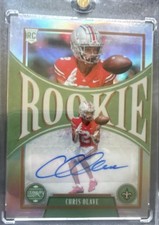 2022 Panini Legacy - Rookies Chris Olave #154 Premium Penmanship Silver (AU, RC)