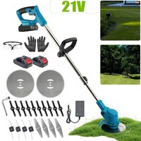 800W Elektro Akku-Rasentrimmer Freischneider 21V Trimmer Motorsense FüR Garten