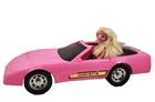 Vintage 1980's Mattel Barbie's Pink Corvette With Barbie and Accessories VG Cond