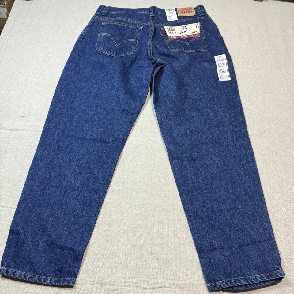 NWT Levi's 550 Women Denim Jeans Sz 16S Relaxed Fit Tapered Stonewash Cotton VTG - Image 3 of 4