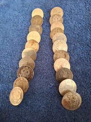 Münzknöpfe Trachtenknöpfe Silberknöpfe alt antik Trachtenschmuck Dachauer Tracht - Bild 1 von 4