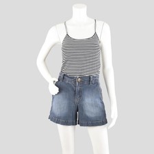 Y2K Faded Glory Utility Jean Shorts, Women's Size 10, 32" Waist