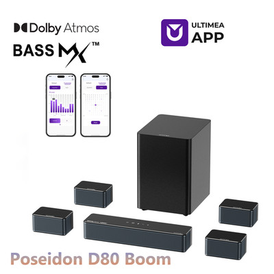 ULTIMEA Poseidon 7.1 Surround Sound System für TV Bluetooth Heimkino 2026 Ver