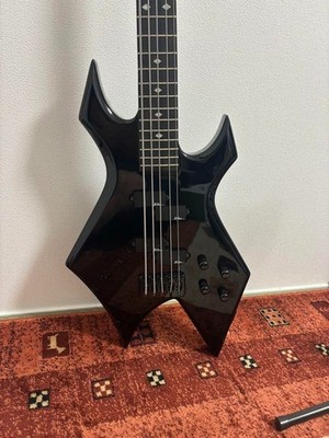 BC Rich Warlock 5-String Electric Bass Guitar – Black
