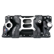 Edelbrock 75013 Performer Rpm Air-gap Small Block Chevy Black Intake Manifold