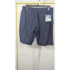 Mens Navy Blue Graphic Swim Trunks Mesh Lined Board Shorts Size XL 7888 NWT