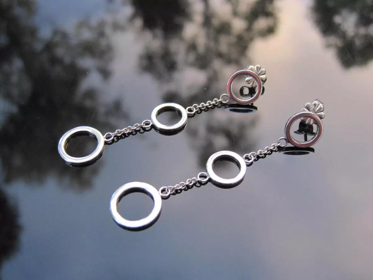 Tiffany Co RARE Silver Multi Circle Dangle Earrings eBay
