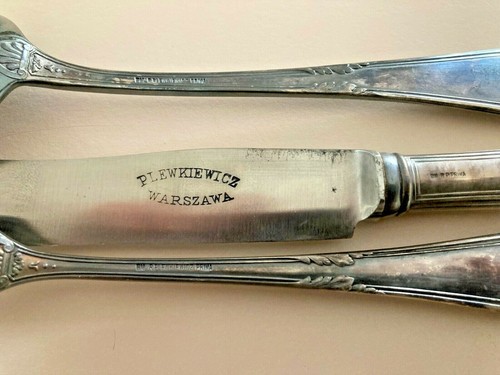 1930s Cutlery Set Silver-plated Fork, Knife, Spoon DL Monogram, Plewkiewicz WMF - Picture 3 of 11