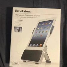 Brookstone Portable Speaker Dock Station For iPad 3rd Gen, iPad 2 & iPad Tablets