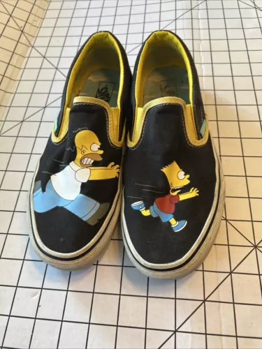 The Simpson’s X Vans Classic Slip-On Homer & Bart Shoes/Sneakers Men’s Size 7.5