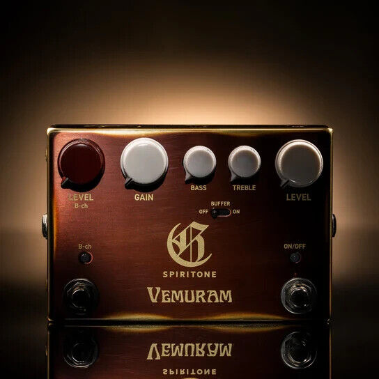 VEMURAM SPIRITONE Overdrive Pedal Char Signature Model New VEMURAM SPIRITONE Overdrive Pedal Char Signature Model New