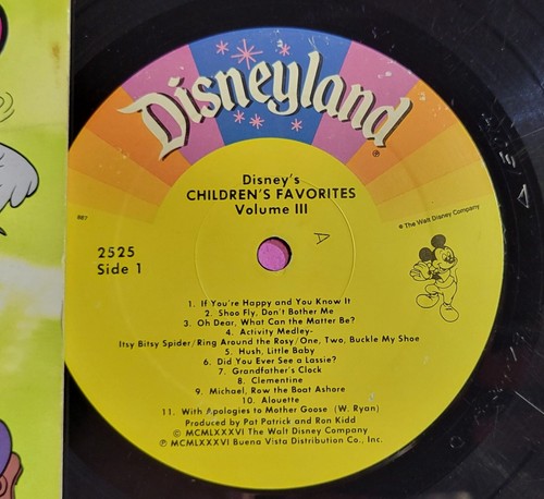 Disney's Children's Favorites - 3 Vinyl 12" Records - Volume 1, 2, 3 - Picture 17 of 24