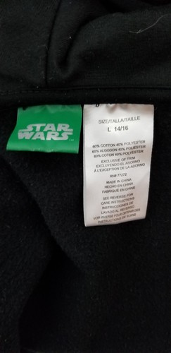 Star Wars Darth Vader Full Zipper Black Long Sleeve Jacket Size Large - Picture 5 of 5