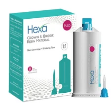 Hygedent HT-2002 Hexa Temp Crown & Bridge Resin Material Self Cure 1:1 A2 50mL