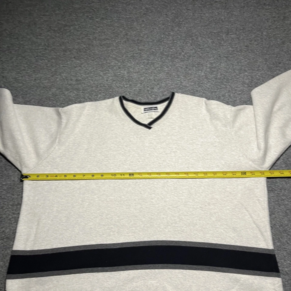 Suéter feminino Xhilaration vintage listrado XL malha pulôver tamanho grande feito nos EUA anos 90 - Imagem 4 de 4