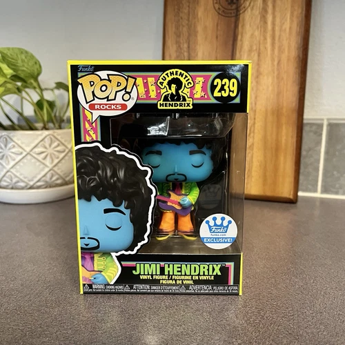 Funko POP! Rocks Jimi Hendrix 239 Blacklight Funko Shop Exclusive Blue Face