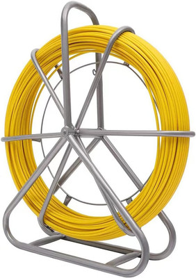 6MM 328FT Fish Tape Fiberglass Wire Cable Running Rod Duct Rodder Fishtape Pulle