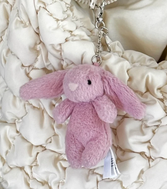 Jellycat Bashful Bunny Bag Charm Tulip 100% Authentic BB4TBC Brand