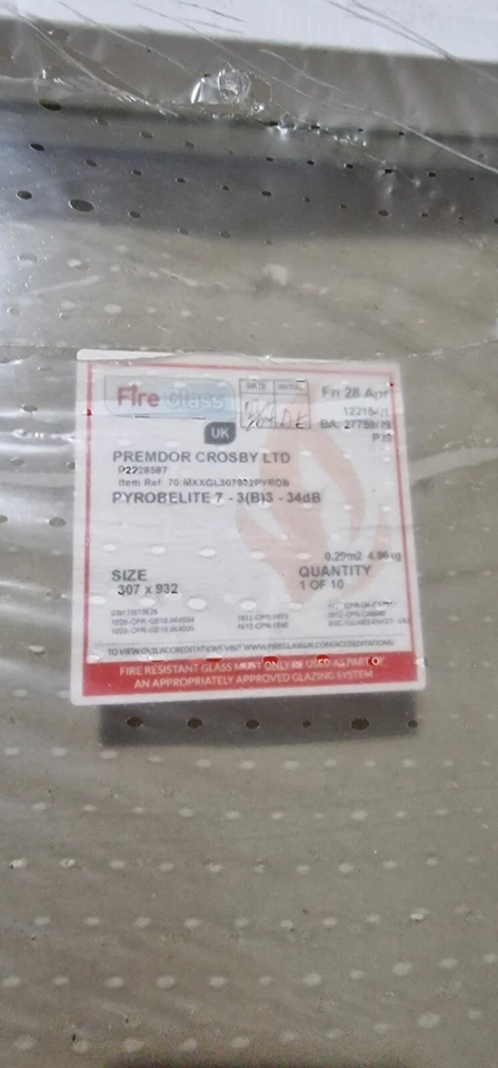 ✅ Internal Pre Finished 5 Panel Glazed Fire Rated (🔥FD30) Door 36.5x80.5In 44mm - Image 3 of 3