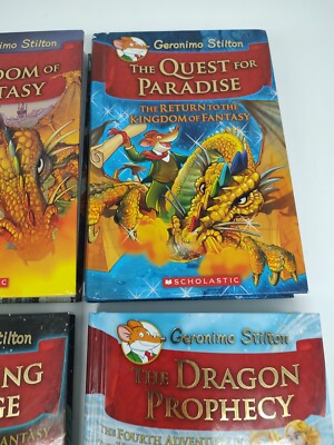 1-4 Geronimo Stilton x4 Hardcovers: Kingdoms Of Fantasy, Journey