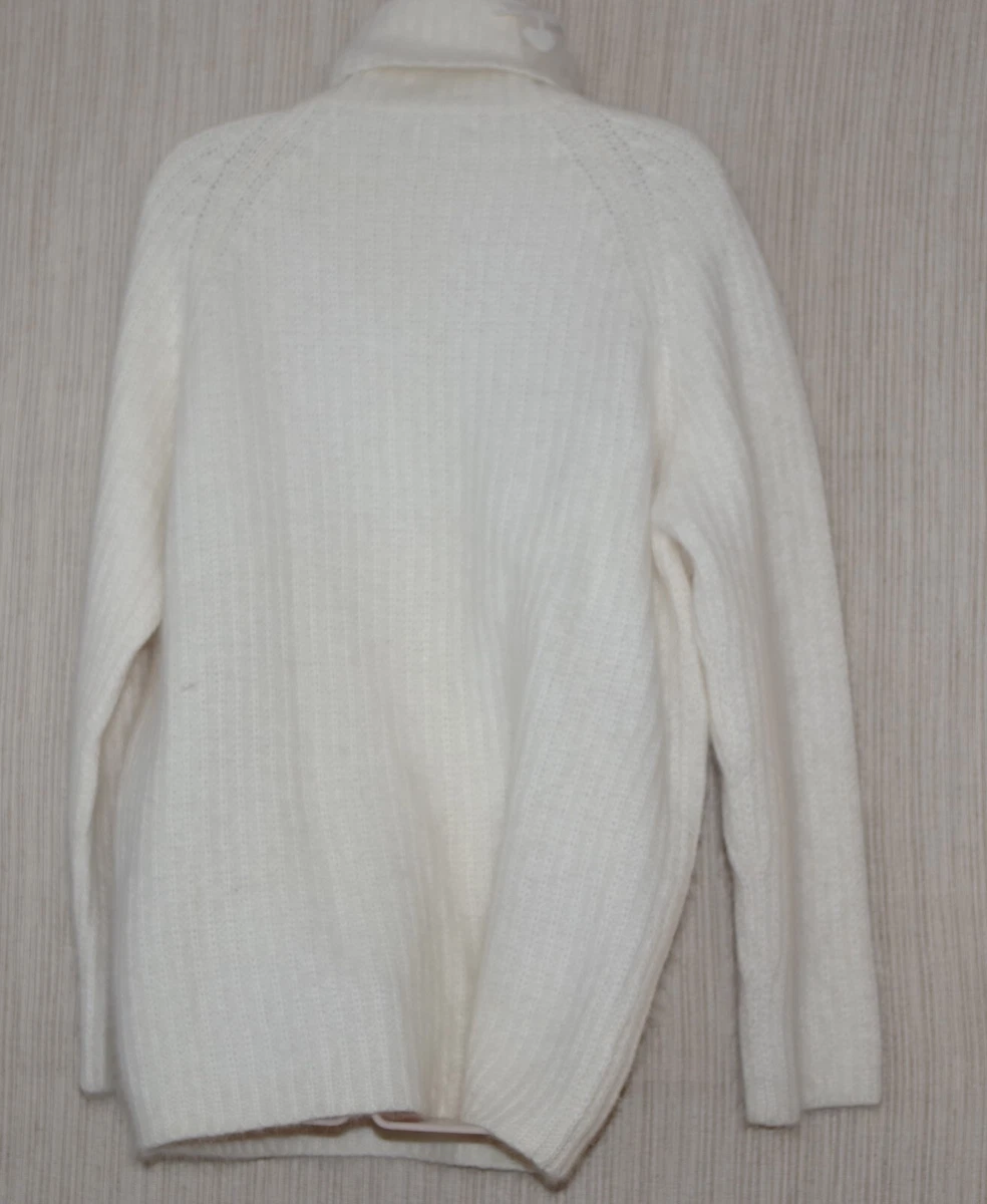 White angora turtleneck sweater cheap