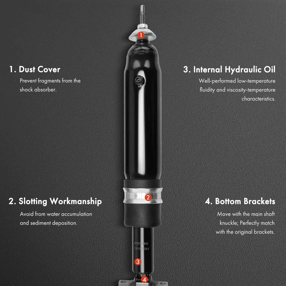 2x Rear Shock Absorber for Buick LeSabre 2000-2005 Cadillac Seville DeVille DTS - Image 3 of 4