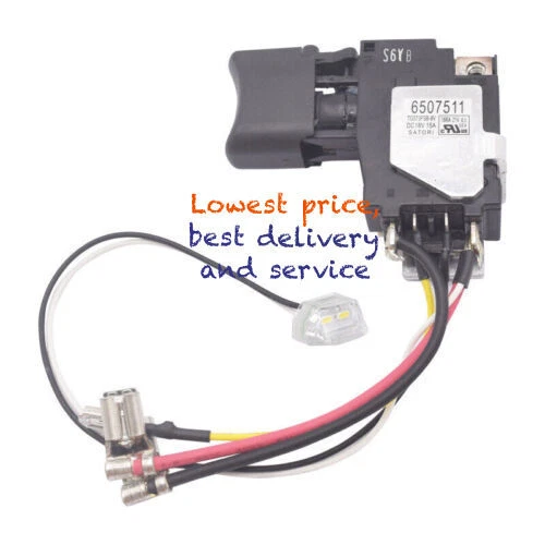 Envío Gratis 1 PIEZA NUEVO PARA Interruptor Makita 6507511 TG573FSB-8V DC18V 15A Foto 2 de 2