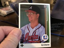 1989 Upper Deck Baseball Ed Olwine Atlanta Braves #435