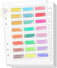 25 Sheets A5 Watercolor Swatch Paper for Artists Loose Leaf 140Lb 100% Cotton