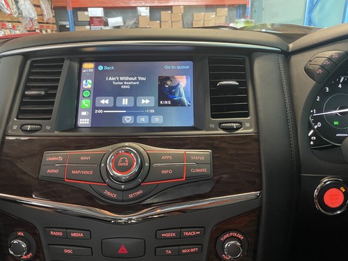 2018-2021 Nissan Patrol retrofit android system with wireless carplay&android au - Picture 3 of 4