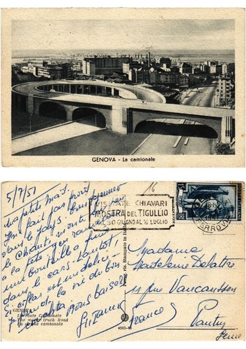 CPA AK GENOVA La truckale ITALY (532745)