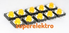 10x Taktile Taster 12x12x7mm gelb | Mikrotaster Kurzhubtaster Minitaster 12x12