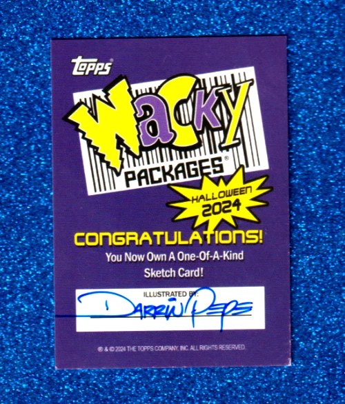 2024 Paquetes Locos Halloween Serie Nueva BOCETO "SIC PEN" por Darrin Pepe Foto 2 de 2