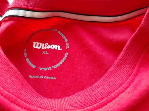 Wilson Boys T-Shirt Red Football Short Sleeve XL New - Picture 7 of 12
