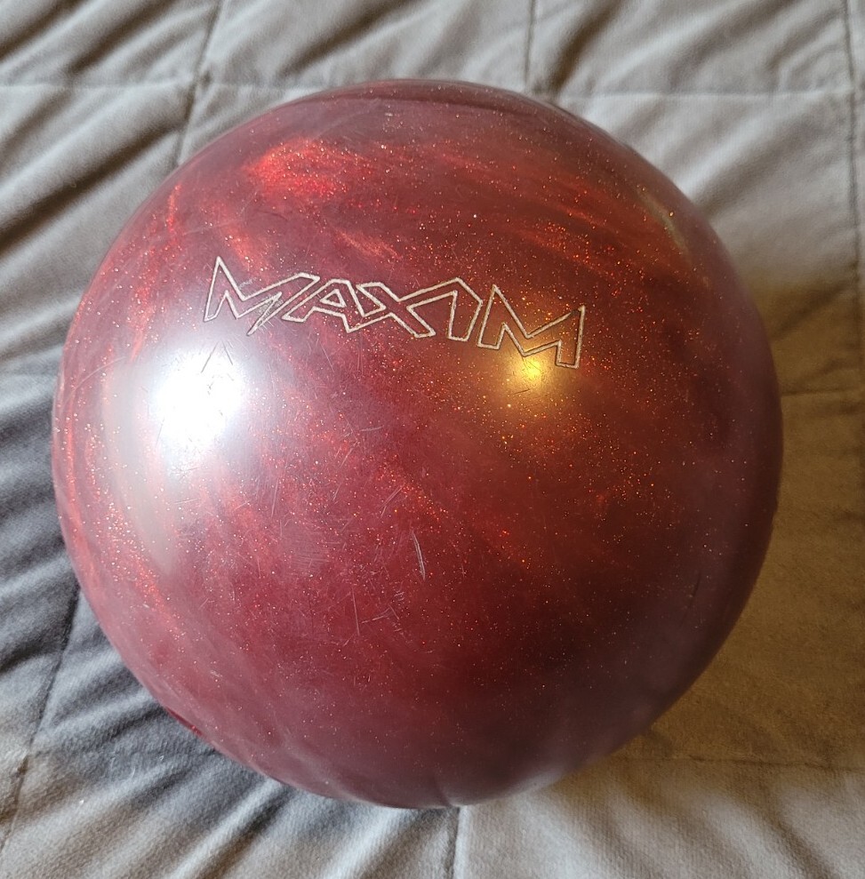 Ebonite Maxim Bowling Ball 8lb 4 oz Red Swirl USA | eBay