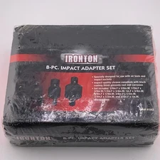 8 Piece Impact Adapter Set Ironton Northern Tool Red Case