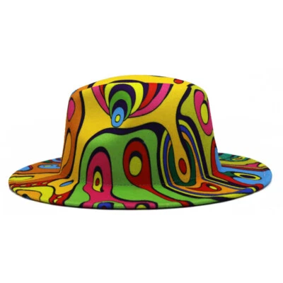Chapeau Trilby Fedora Femme Homme Panama Cowboy Stetson Large Bord Retro - Photo 1/4