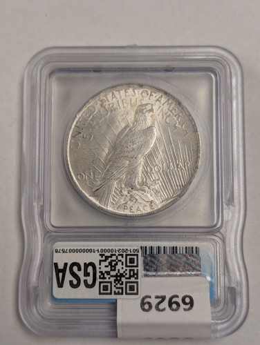 1922 Silver Peace Dollar ICG MS65 GEM Graded - Picture 4 of 4