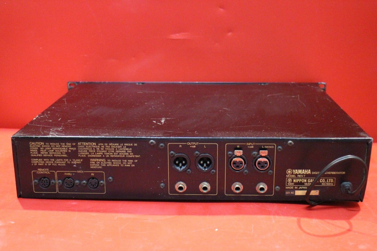 Vintage YAMAHA REV 7 Digital Reverb Reverbrator from Japan U1720