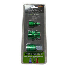 Legacy 5 Piece Coupler & Plug Kit 1/4" Body 1/4" NPT Green Type B ARO Series