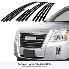 Fits 2010-2015 Gmc Terrain Main Upper Stainless Steel Black Billet Grille Insert Fits 2010-2015 Gmc Terrain Main Upper Stainless Steel Black Billet Grille Insert