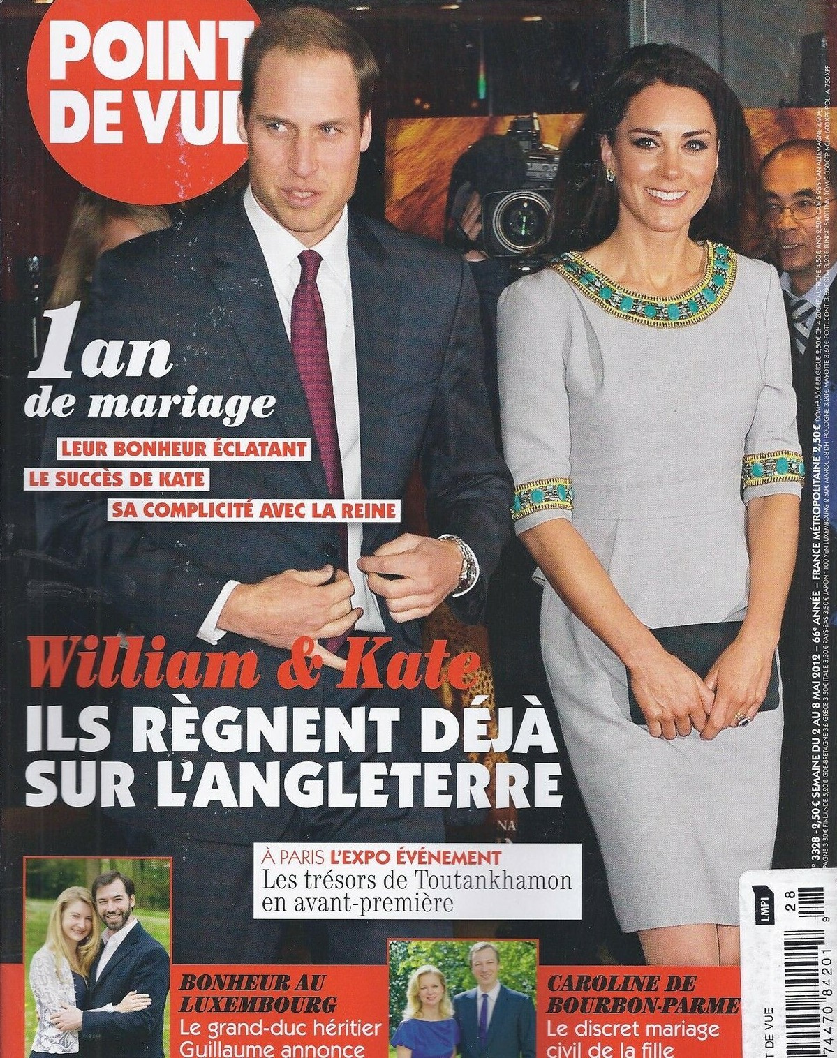 Point De Vue Magazine Kate Middleton Prince William Princess Charlene De Monaco