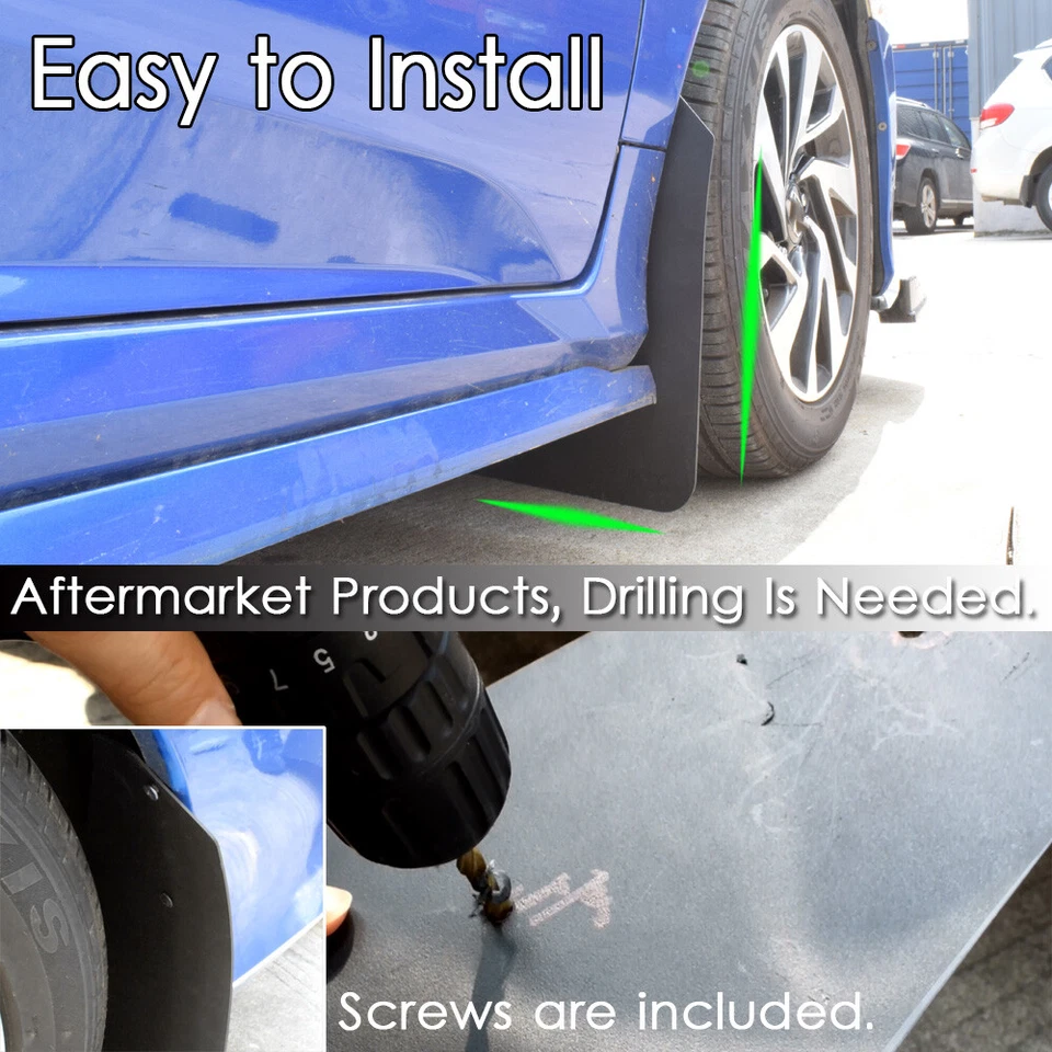 4x Mud Flap Mudguard Front Rear Fender Splash Guard For Dodge Sprinter 2500 3500 - Imagem 3 de 4