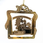 ETOWAH COUNTY (Alabama) Vintage 1998 Gold Christmas Ornament - Gulf States Steel