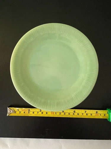 Set of 6 Fire King Jade-ite plates 7.5 inch