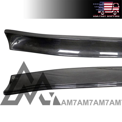 MX Style Carbon Side Skirts For 2017 2018 2019 2020 2021 2022 2023 Tesla Model 3 - Picture 5 of 6
